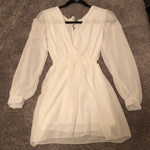 2/$25 White long sleeve blouse